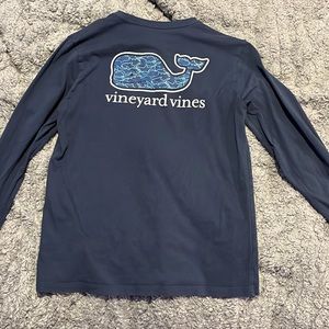 Navy vineyard vines shark long sleeve